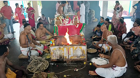 A special Homam and Abhishek Aradhana was held at Thirukurayalur Ukra Narasimha Temple on the occasion of Narasimha Jayanti-p