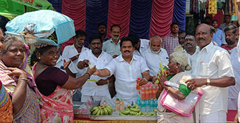 Inauguration ceremony of Neer Mor Pandal organized by AIADMK in Oothukottai Municipality area -p1