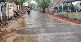 Mayiladuthurai district received heavy rain with thunderstorms today -p